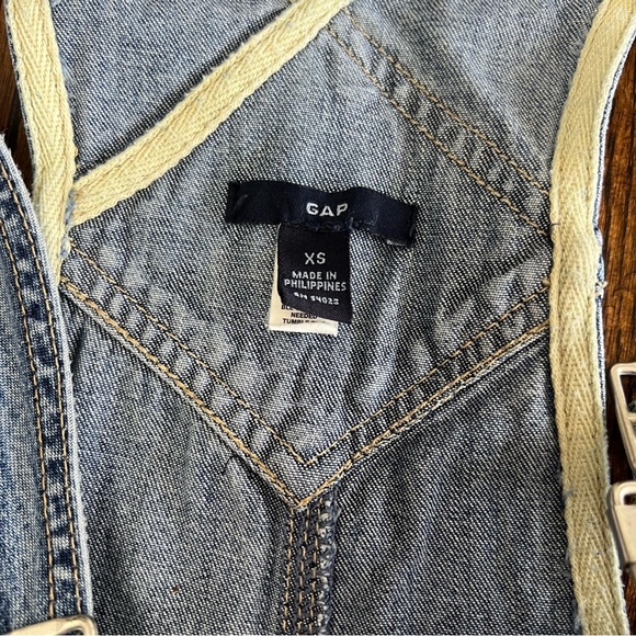 Vintage Gap Overalls Women’s Size XS Baggy Wide Leg Y2K Grunge Denim Bib - Picture 5 of 16